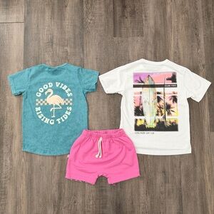 Pink and Blue Boys Outfit